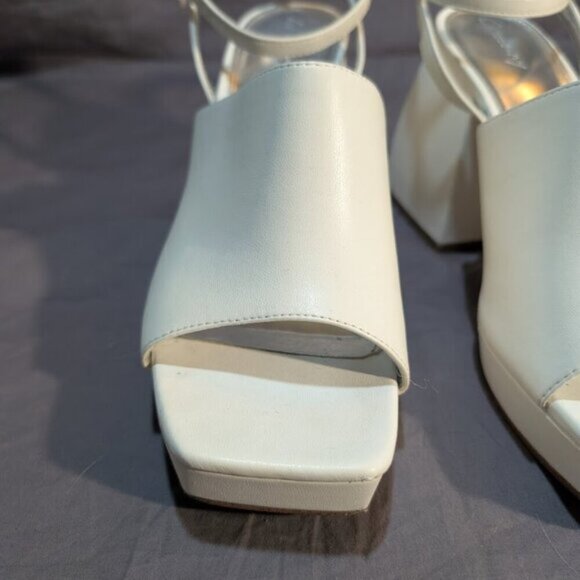 Circus NY by Sam Edelman Women's Miranda Two Piece Platform Sandals - White 9.5 - Picture 4 of 14